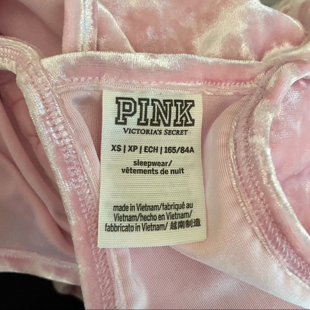 PINK velvet top NWOT - Picture 4 of 4